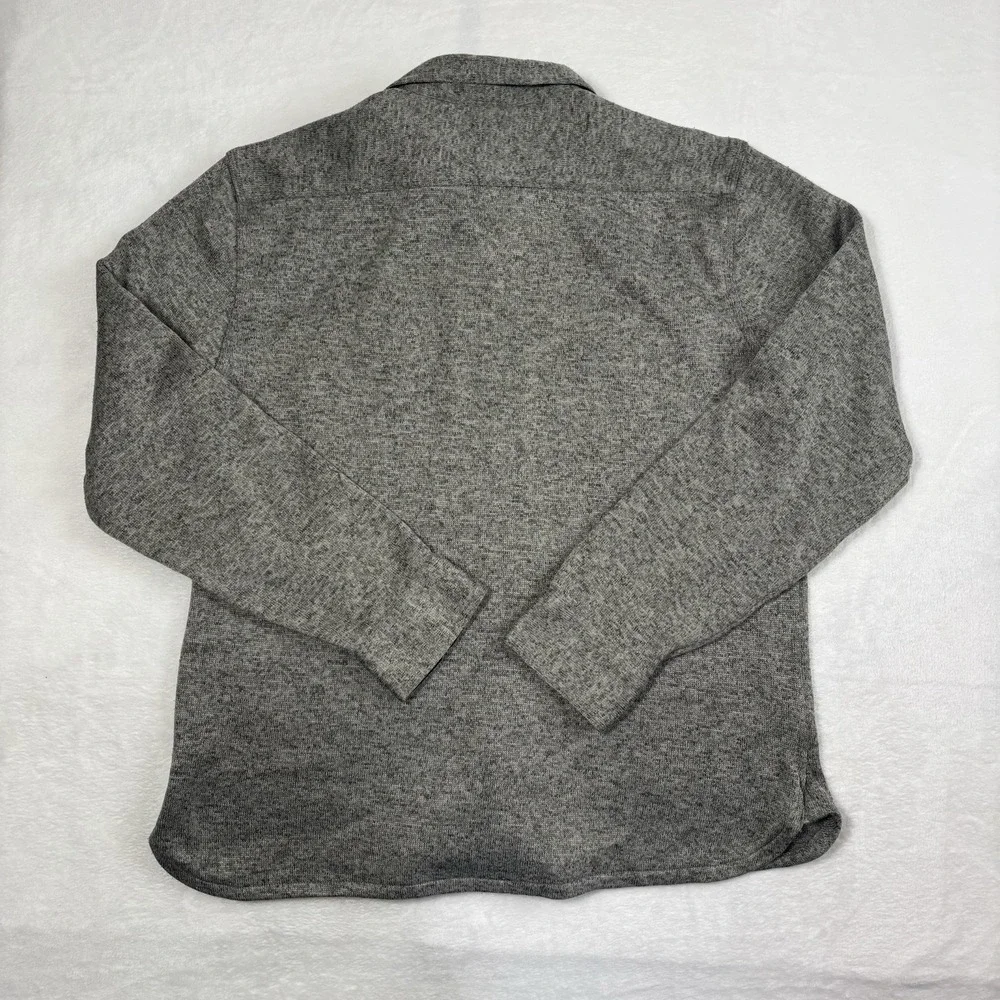 Levi's Shirt Jacket Shacket Gray Button Up Fleece Collared Men's Large - Picture 5 of 8